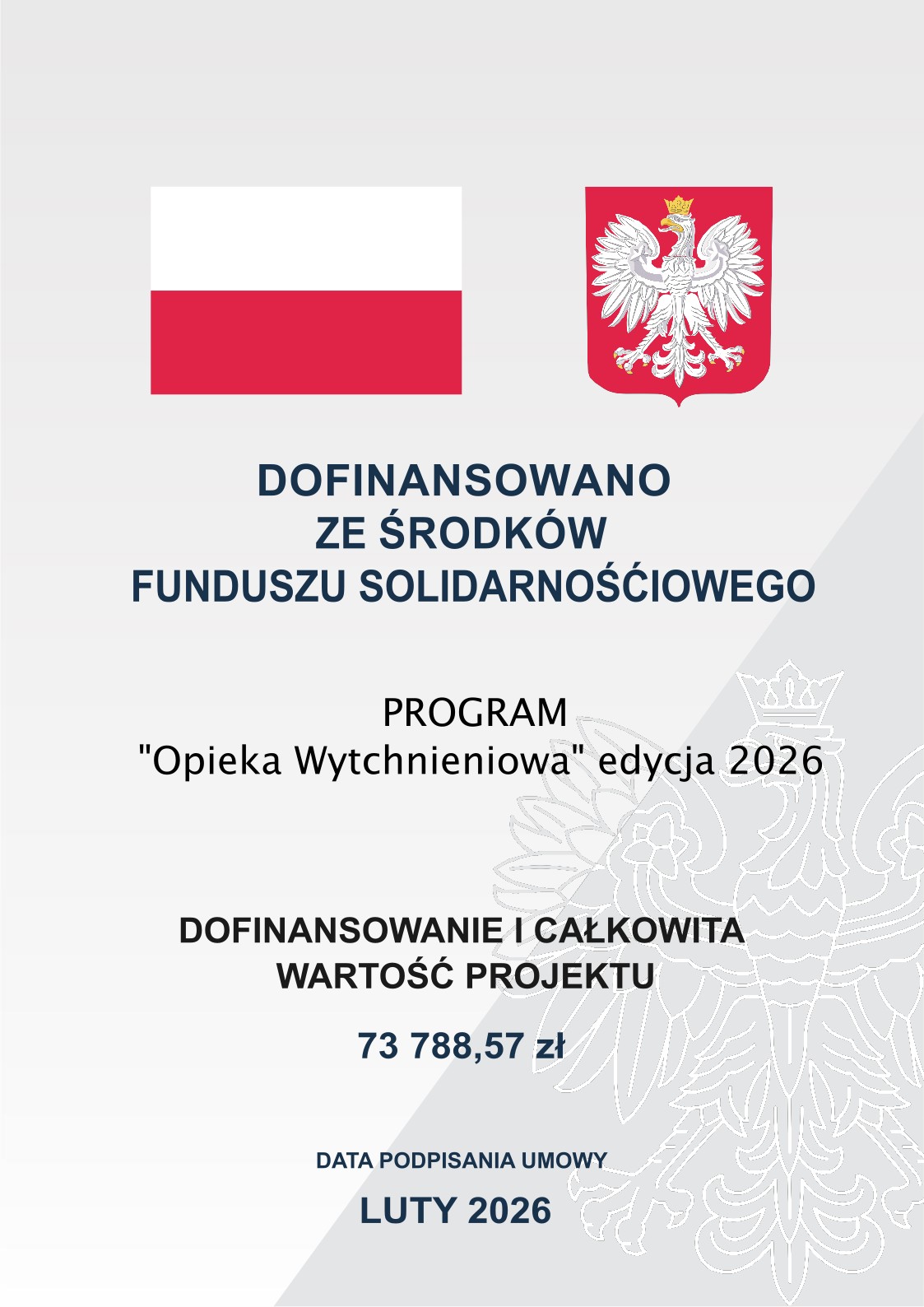 „Opieka wytchnieniowa” dla Jednostek Samorządu Terytorialnego – edycja 2026